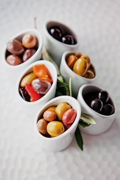 olives verte noir degustation