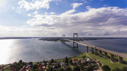 New Little Belt Bridge from drone view © alexandre zveiger