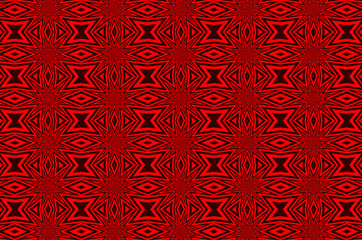Abstract vector pattern - black and red