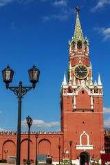 Kremlin in Moscow. building with a clock