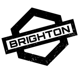 Obraz premium Brighton rubber stamp. Grunge design with dust scratches. Effects can be easily removed for a clean, crisp look. Color is easily changed.