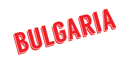Bulgaria rubber stamp. Grunge design with dust scratches. Effects can be easily removed for a clean, crisp look. Color is easily changed.