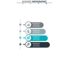 Business data, chart. Abstract elements of graph, diagram with 4 steps, strategy, options, parts or processes. Vector business template for presentation. Creative concept for infographic