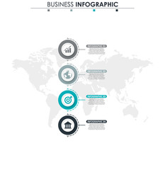 Business data, chart. Abstract elements of graph, diagram with 4 steps, strategy, options, parts or processes. Vector business template for presentation. Creative concept for infographic
