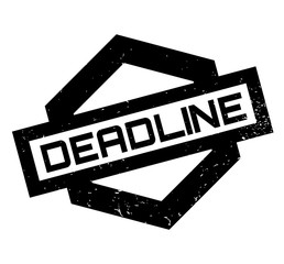 Obraz premium Deadline rubber stamp. Grunge design with dust scratches. Effects can be easily removed for a clean, crisp look. Color is easily changed.
