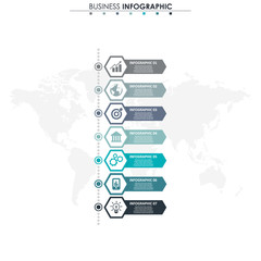 Fototapeta na wymiar Business data, chart. Abstract elements of graph, diagram with 7 steps, strategy, options, parts or processes. Vector business template for presentation. Creative concept for infographic