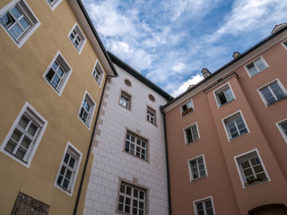 Fototapeta na wymiar The old buildings in city Innsbruck, Austria