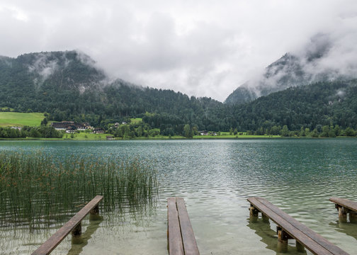 The mountain lake Thiersee in Tyrol, Austria © wlad074