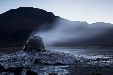 El Tatio, a geyser field located in the North of Chile.