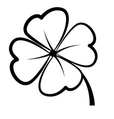 Clover Leaf Drawing Shape