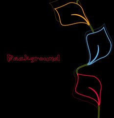 Colorful Leaves Abstract Background