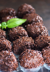 Truffles chocolate made in home