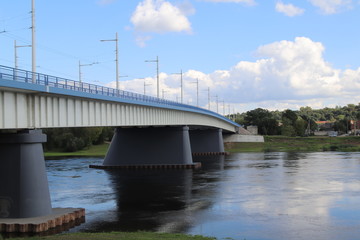 Bridge over the river in the city