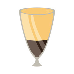 coffee drink icon over white background colorful design vector illustration