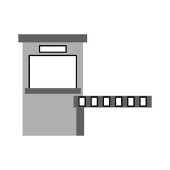 parking payment station access control concept vector illustration