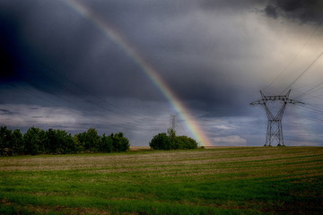 orage et arc en ciel