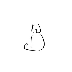 cat icon vector 