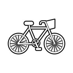 Fototapeta na wymiar bicycle transport ecology vehicle traditional vector illustration