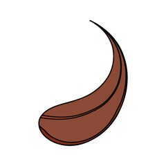 coffee drop icon over white background vector illustration