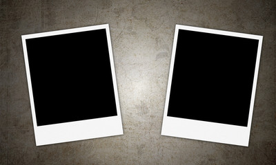 old paper and vintage  photo frame