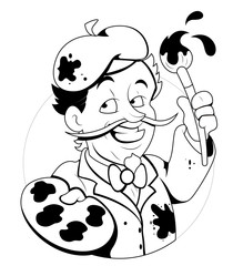 Vector Artist Character cartoon clip-art