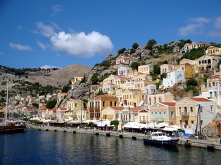 Fototapeta na wymiar Symi Island, Dodecanese, Greece