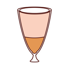 coffee drink icon over white background colorful design vector illustration