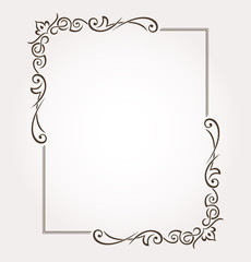 Frame and page decoration. Vector illustration