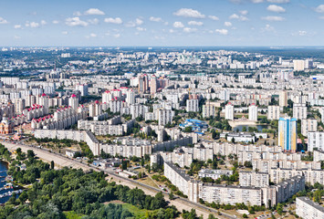 Housing estate. Obolon district. Kiev, Ukraine. Kyiv, Ukraine