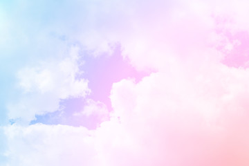 sun and cloud background with a pastel colored

