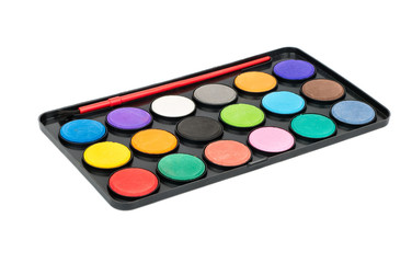 Palette with brush