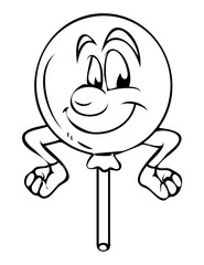 Innocent Cartoon Balloon Vector Drawing