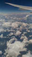 Fototapeta premium wing and clouds