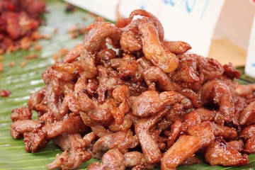 fried pork at street food