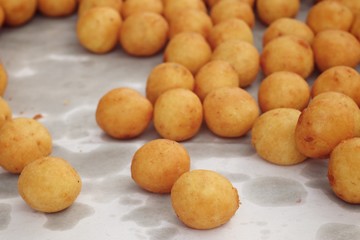 fried sweet potato at street food