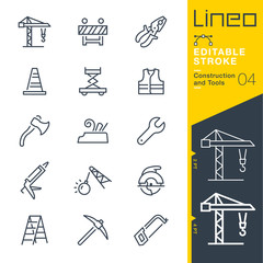 Lineo Editable Stroke - Construction and Tools line icons
Vector Icons - Adjust stroke weight - Expand to any size - Change to any colour - obrazy, fototapety, plakaty