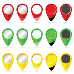 pointer set colored illustration