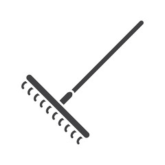Rake glyph icon