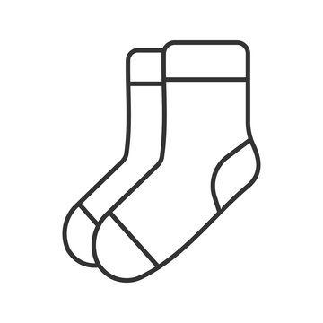 Warm socks linear icon 