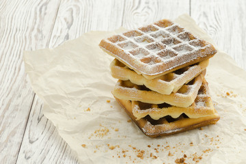 Viennese wafers. Homemade baking