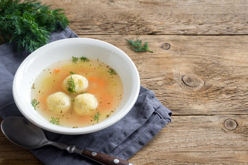 Matzoh ball soup