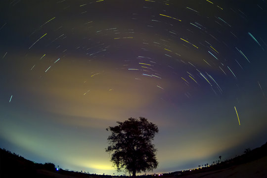 Colorful startails.