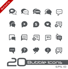 Bubble Icons // Basics