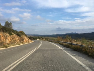 Driving through Greece