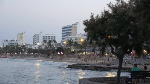 Cala Millor Mallorca: Evening beach