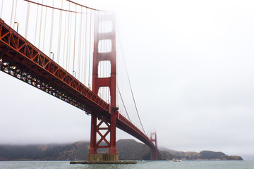 The Golden Gate Bridge as seen from Fort Point. San Francisco, California