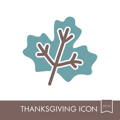 Obraz premium Autumn Leaves maple icon