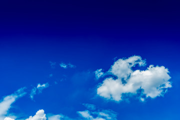Naklejka na ściany i meble White cloud with Blue sky