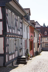 Fachwerkhäuser in der Kreuzgasse in Idstein, Hessen