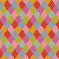Trendy pale colors rhombus pattern background design element